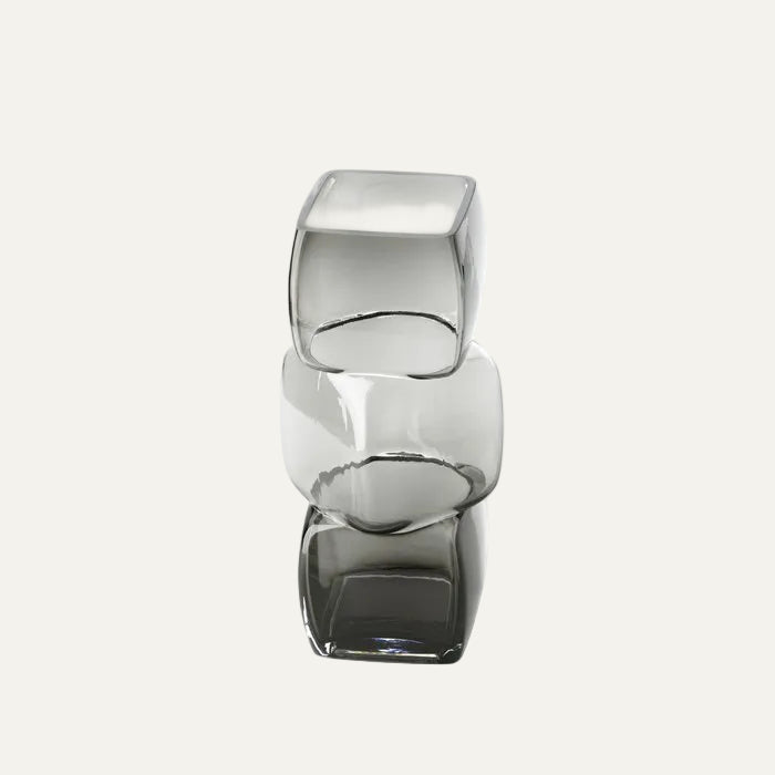 Glas Vasen Set "Cubes"