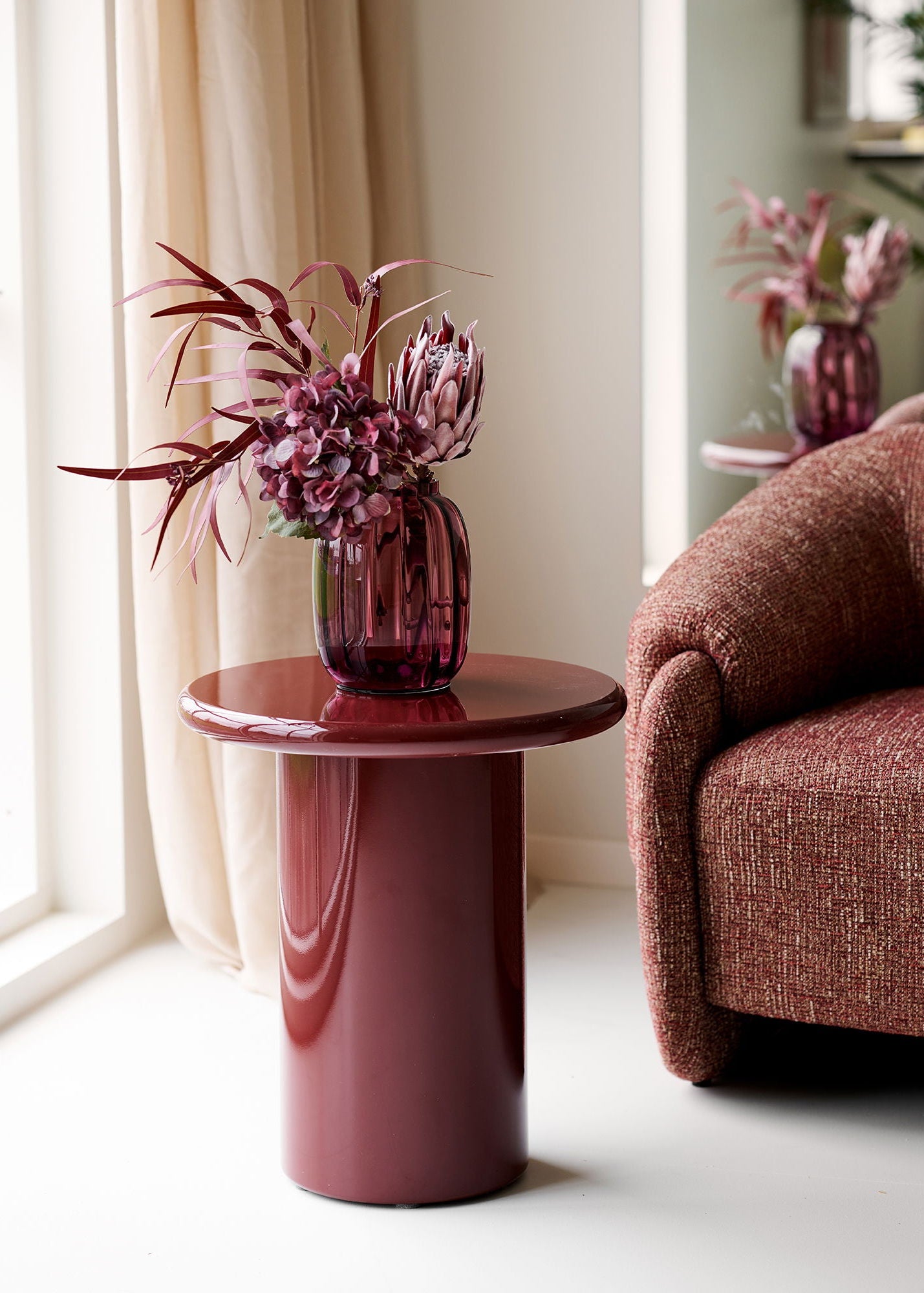 Glas Vase "Berry Glow"