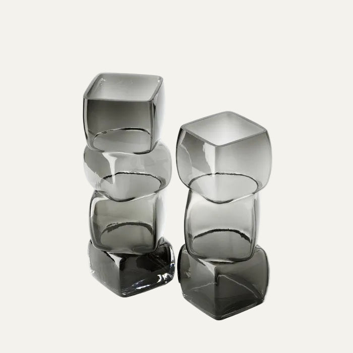 Glas Vasen Set "Cubes"