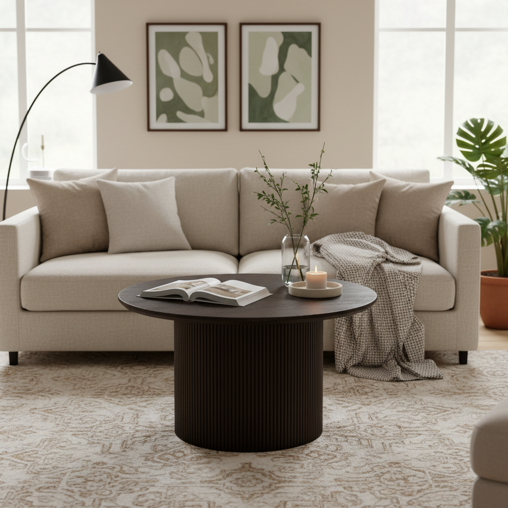 Boavista Couchtisch Dunkelbraun im Wohnzimmer