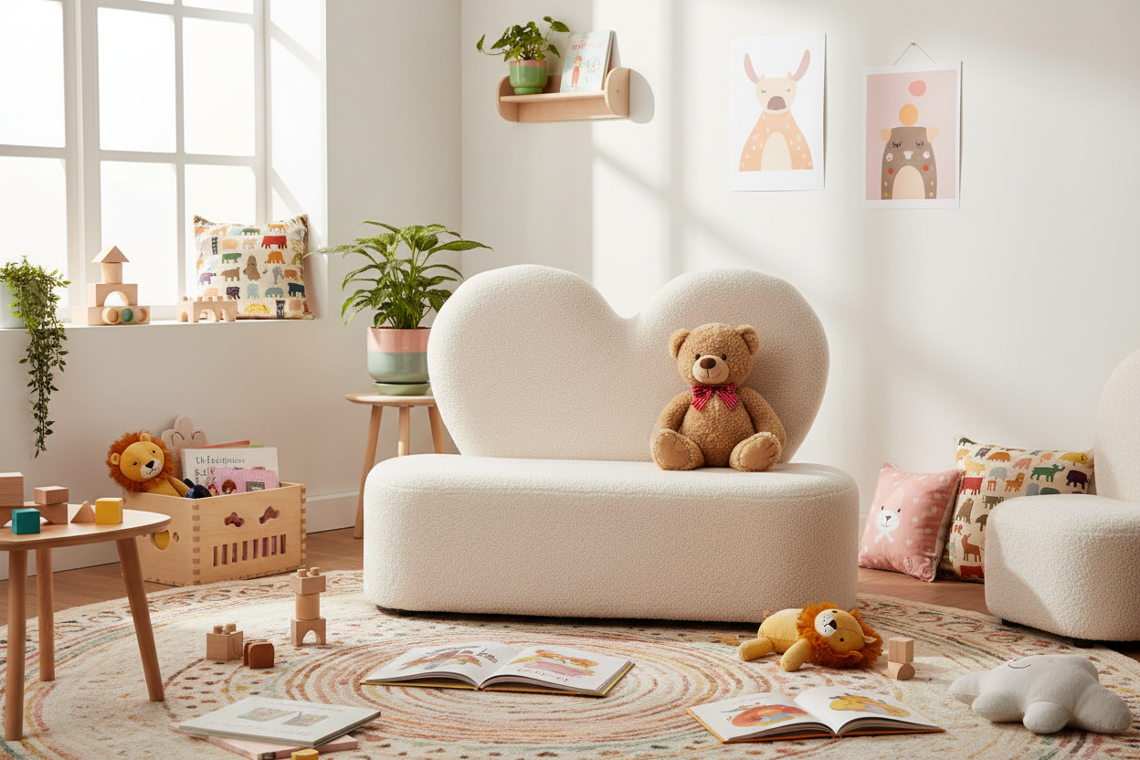 Flower Kids Sofa im Kinderzimmer