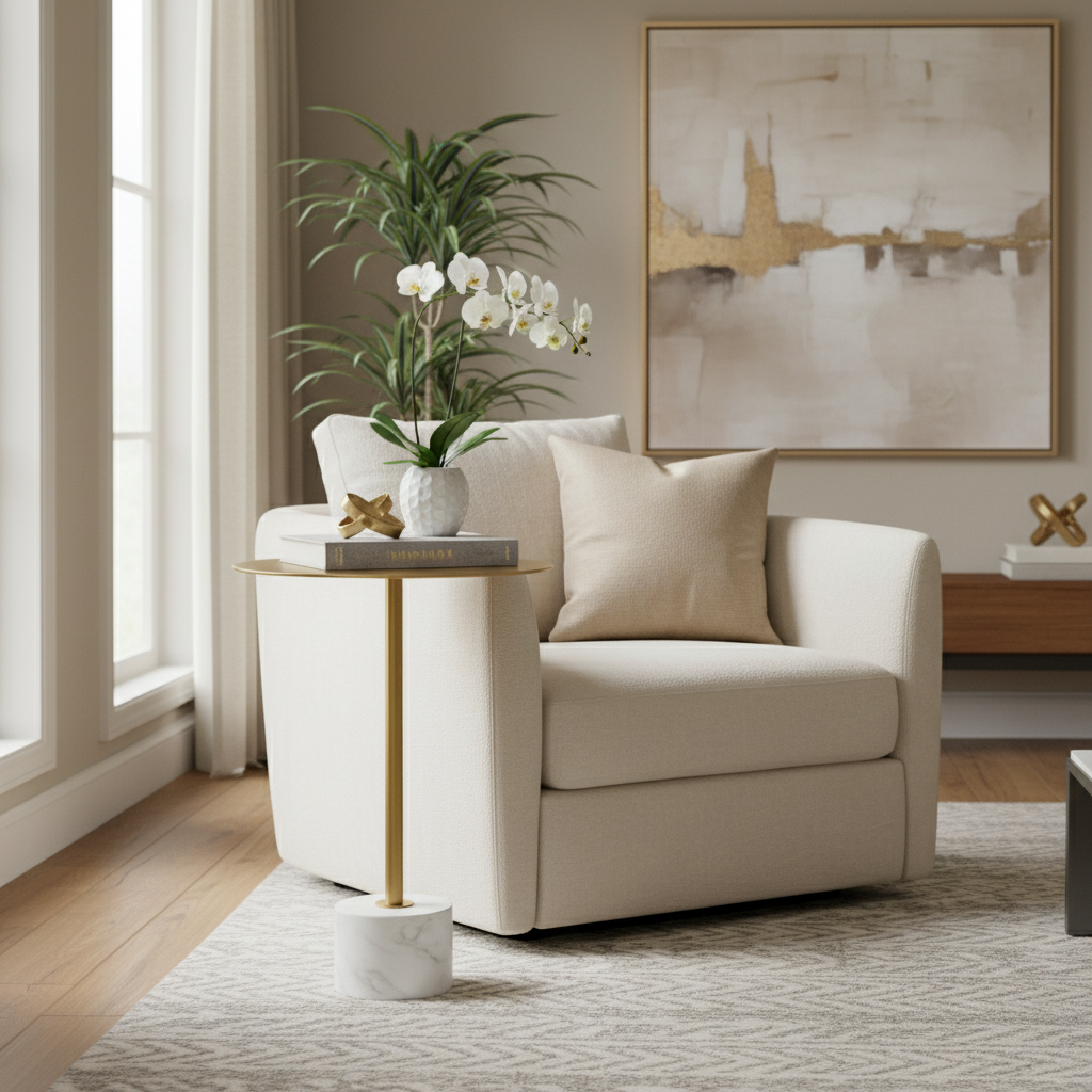 Lecco Beistelltisch im eleganten Wohnzimmer