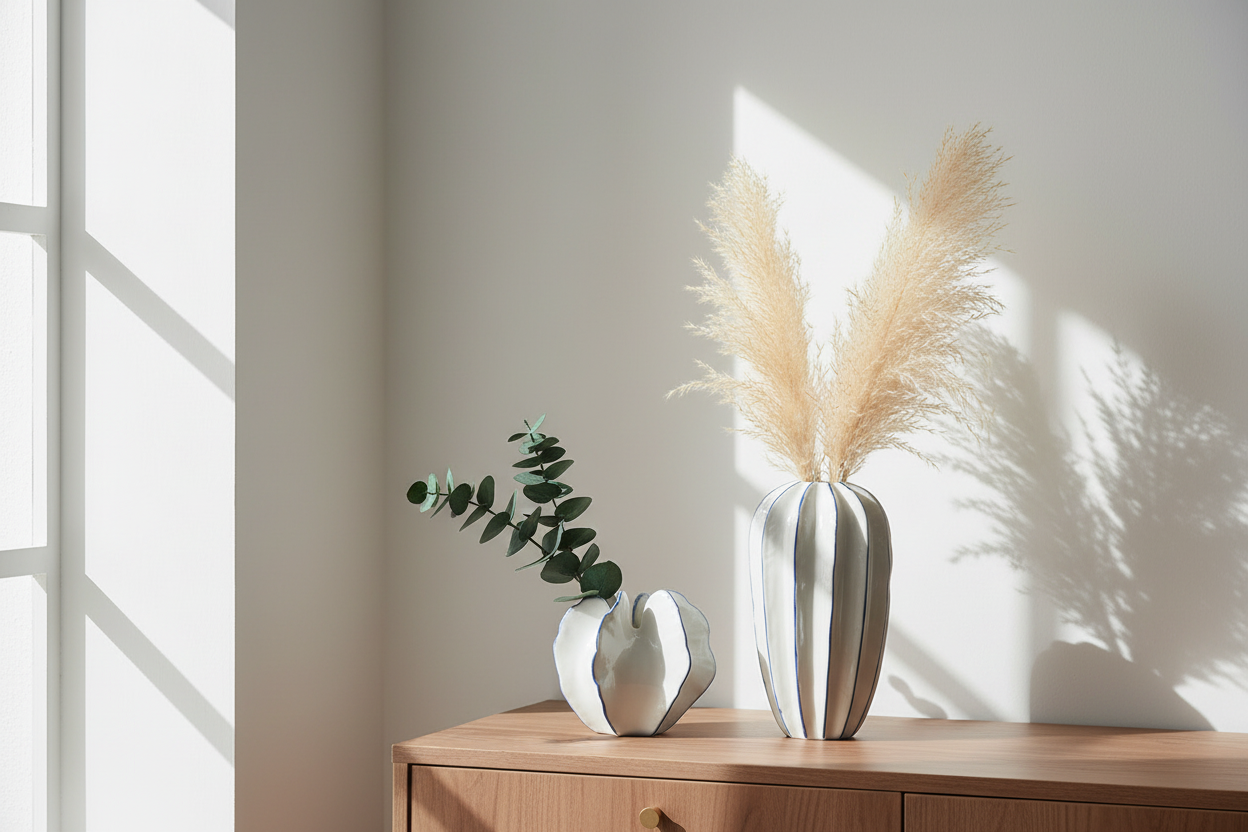 Porzellan Vase Ocean Set Lifestyle