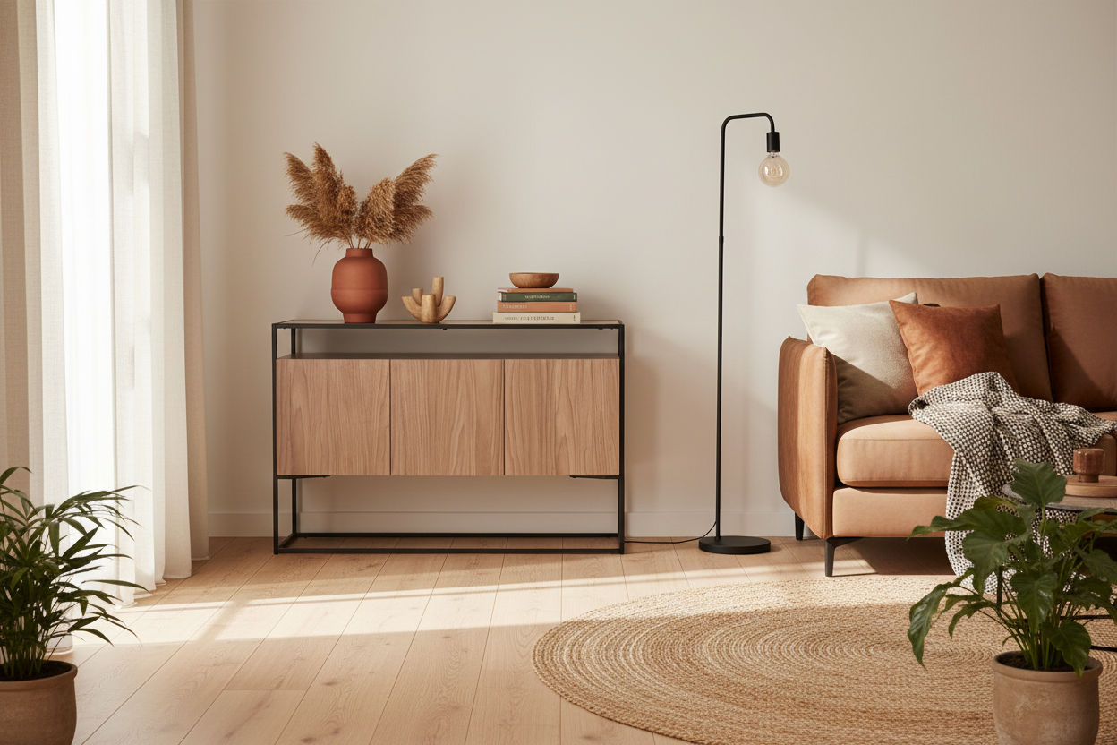 Sideboard Kingsport Walnuss in abgestimmtem Raum