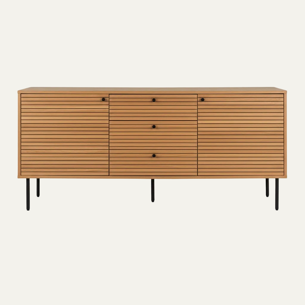 Sideboard Kyoto Eiche Natur - Frontansicht