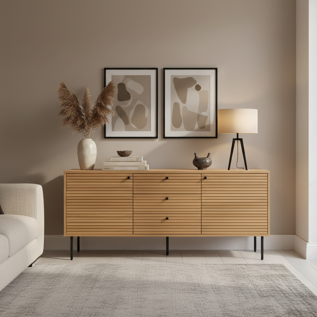 Sideboard Kyoto Eiche Natur - Lifestyle Wohnzimmer