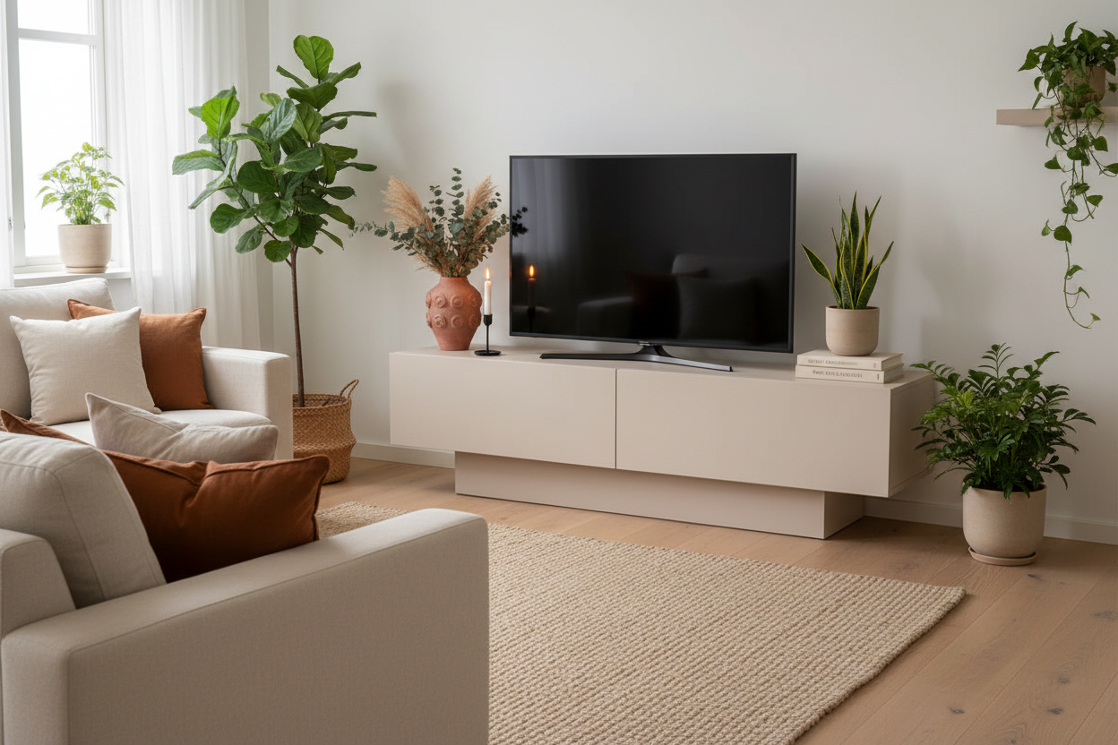 TV-Kommode Cuenca Beige Lifestyle
