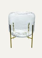 Golden Base Vase - Produktbild weiß