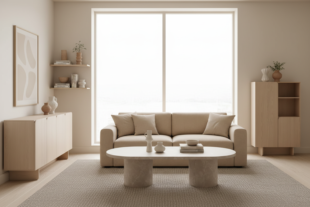 Nordic Living Room Correct Dimensions