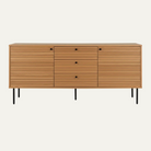 Sideboard Kyoto Eiche Natur - Frontansicht